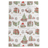 Cozy Christmas Book Lover  Medium Cadeauzakje (Achterkant)