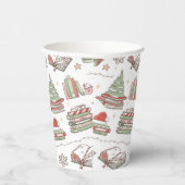 Cozy Christmas Book Lover  Papieren Bekers (Rechts)