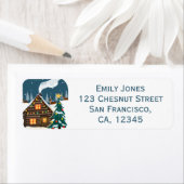 Cozy Christmas Cabin Etiket (Insitu)