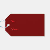 Cozy Christmas Cabin Winter Wonderland Cadeaulabel (Achterkant Horizontaal)