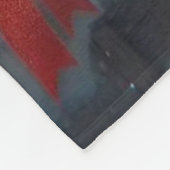 Cozy Christmas Cabin Winter Wonderland Fleece Deken (Hoek)