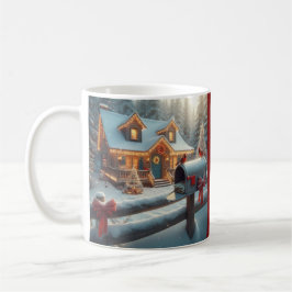 Cozy Christmas Cabin Winter Wonderland Koffiemok