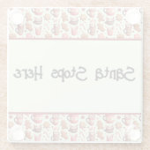 Cozy Christmas Cocoa and Gingerbread Pattern Glazen Onderzetter (Achterkant)