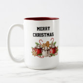 Cozy Christmas Cocoa  Tweekleurige Koffiemok (Links)