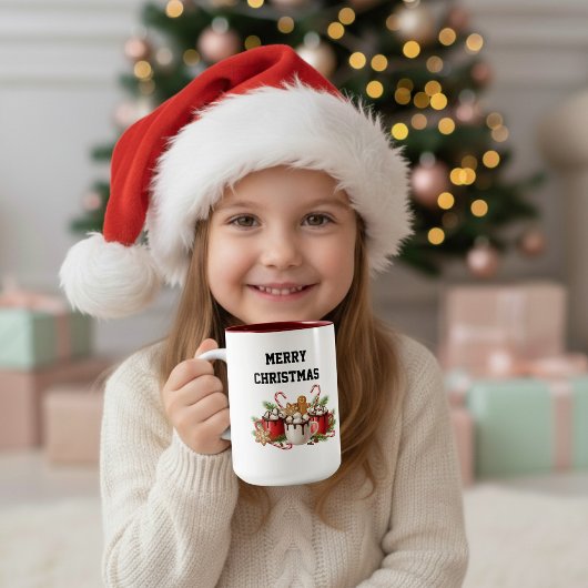 Cozy Christmas Cocoa  Tweekleurige Koffiemok