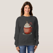 Cozy Christmas Coffee Illustration Trui (Voorkant volledig)