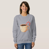 Cozy Christmas Coffee Mug Illustration  Trui (Voorkant volledig)