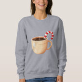 Cozy Christmas Coffee Mug Illustration  Trui (Voorkant)