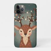 Cozy Christmas Deer with Ornaments and LPhone Case (Achterkant)