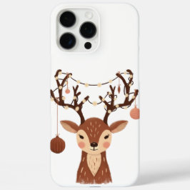 Cozy Christmas Deer with Ornaments and LPhone Case