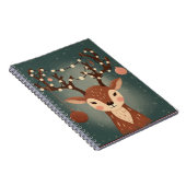 Cozy Christmas Deer with Ornaments and LPhone Case Notitieboek (Rechterzijde)