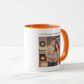 Cozy Christmas Family Mug – Holiday Gift Illustrat Mok (Voorkant rechts)