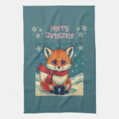 Cozy Christmas Fox Kitchen Towels Theedoek (Verticaal)