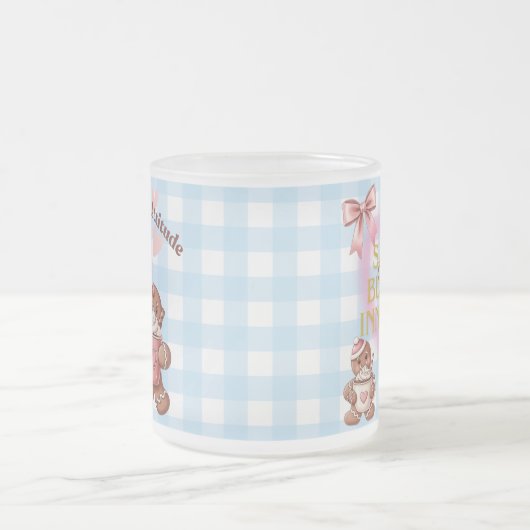 Cozy Christmas Gingerbread Coquette – Swee Matglas Koffiemok (Center)