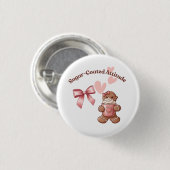 Cozy Christmas Gingerbread Coquette Sweet Ronde Button 3,2 Cm (Voorkant /achterkant)