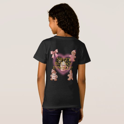 Cozy Christmas Gingerbread Coquette Sweet T-shirt (Achterkant volledig)