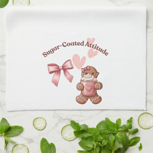 Cozy Christmas Gingerbread Coquette Sweet Theedoek (Gevouwen)