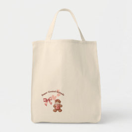 Cozy Christmas Gingerbread Coquette Sweet Tote Bag