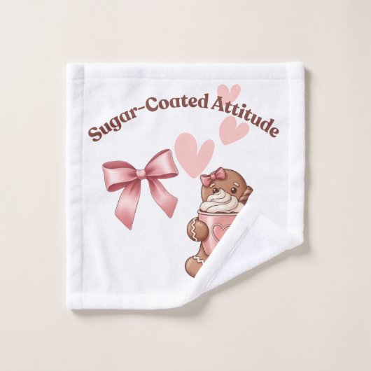 Cozy Christmas Gingerbread Coquette Sweet Washandje (Wasdoekje)