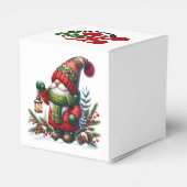 Cozy Christmas Gnome Art – Festive Holiday Bedankdoosjes (Achterkant)