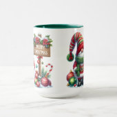 Cozy Christmas Gnome Art – Festive Holiday Mok (Midden)