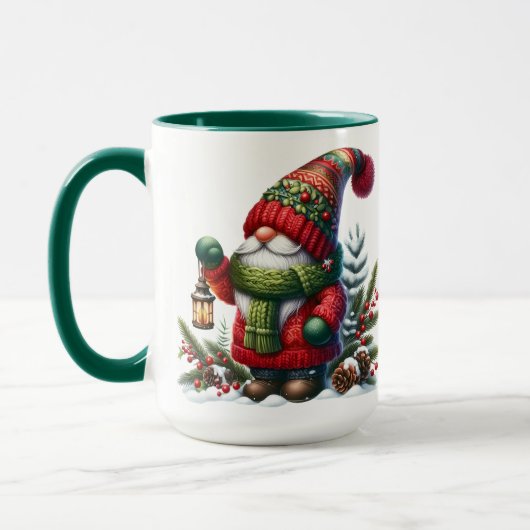 Cozy Christmas Gnome Art – Festive Holiday Mok (Links)