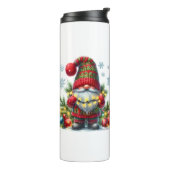 Cozy Christmas Gnome Art – Festive Holiday Thermosbeker (Gedraaid links)