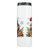 Cozy Christmas Gnome Art – Festive Holiday Thermosbeker (Achterkant)