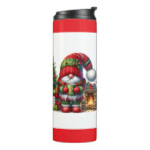 Cozy Christmas Gnome Art – Festive Holiday Thermosbeker (Gedraaid links)