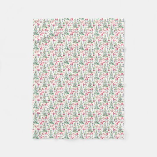 Cozy Christmas Gnomes Fleece Blanket Deken (Voorkant)