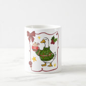 Cozy Christmas Goose Holiday Design Koffiemok (Center)