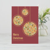Cozy Christmas & Happy New Year Card Feestdagenkaart (Staand voorkant)
