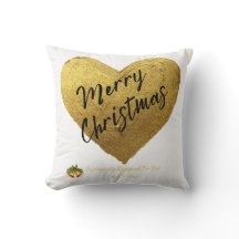 Cozy Christmas Heart Pillow Gepersonaliseerd door
