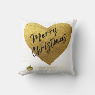 Cozy Christmas Heart Pillow Gepersonaliseerd door  Kussen