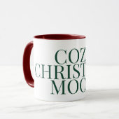 Cozy Christmas Mood, Aesthetic Coffee Mug Mok (Voorkant links)