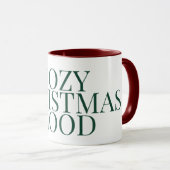 Cozy Christmas Mood, Aesthetic Coffee Mug Mok (Voorkant rechts)