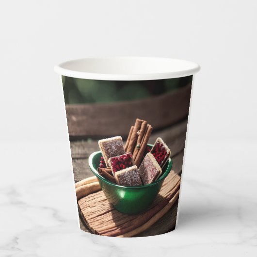 Cozy Christmas Mood Settles Papieren Bekers (Voorkant)