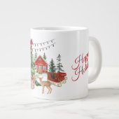 Cozy Christmas Morning Mug – Festive Holiday Coffe Grote Koffiekop (Voorkant rechts)