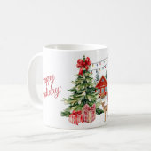 Cozy Christmas Morning Mug – Festive Holiday Coffe Koffiemok (Voorkant links)