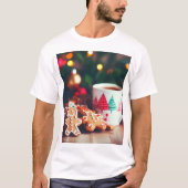 Cozy Christmas Mug & Cookies – Holiday Comfort Des T-shirt (Voorkant)