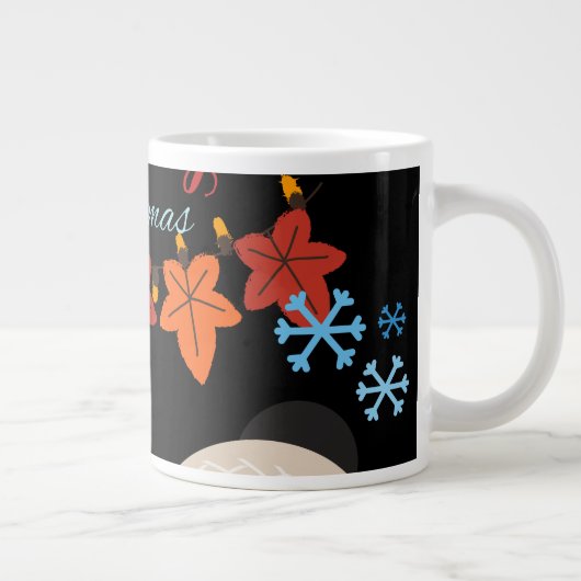 Cozy Christmas Mug | Hot Cocoa & Holiday Cheer Cup Grote Koffiekop (Rechts)