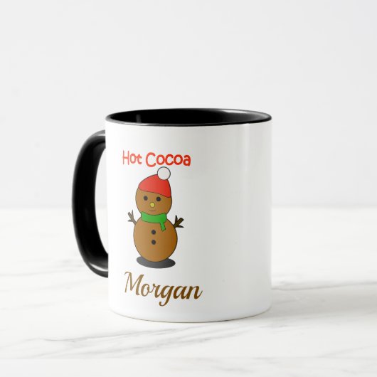 Cozy Christmas Mug – Hot Cocoa Holiday Gift Mok (Voorkant links)