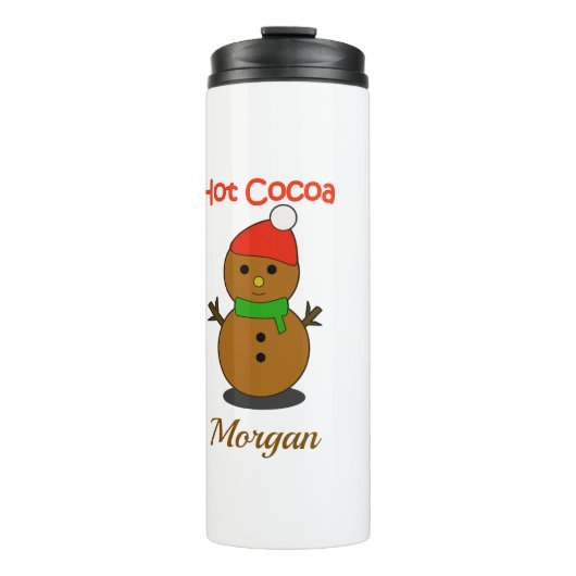 Cozy Christmas Mug – Hot Cocoa Holiday Gift Thermosbeker (Voorkant)