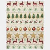 Cozy Christmas Nights Fleece Blanket (Voorkant)
