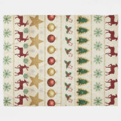 Cozy Christmas Nights Fleece Blanket (Voorkant (Horizontaal))