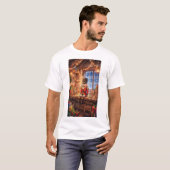 Cozy Christmas Nutcracker Toy Workshop T-shirt (Voorkant volledig)