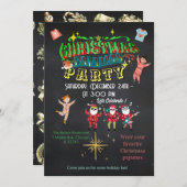  Cozy Christmas Pajamas Party Funny Rustic  Kaart (Voorkant / Achterkant)