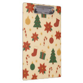 Cozy Christmas Pattern with Gifts and Trees Klembord (Rechts)