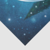 Cozy Christmas scene wreath rustic tissue paper Tissuepapier (Detail)