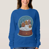 Cozy Christmas Snow Globe Illustration –  Trui (Voorkant)